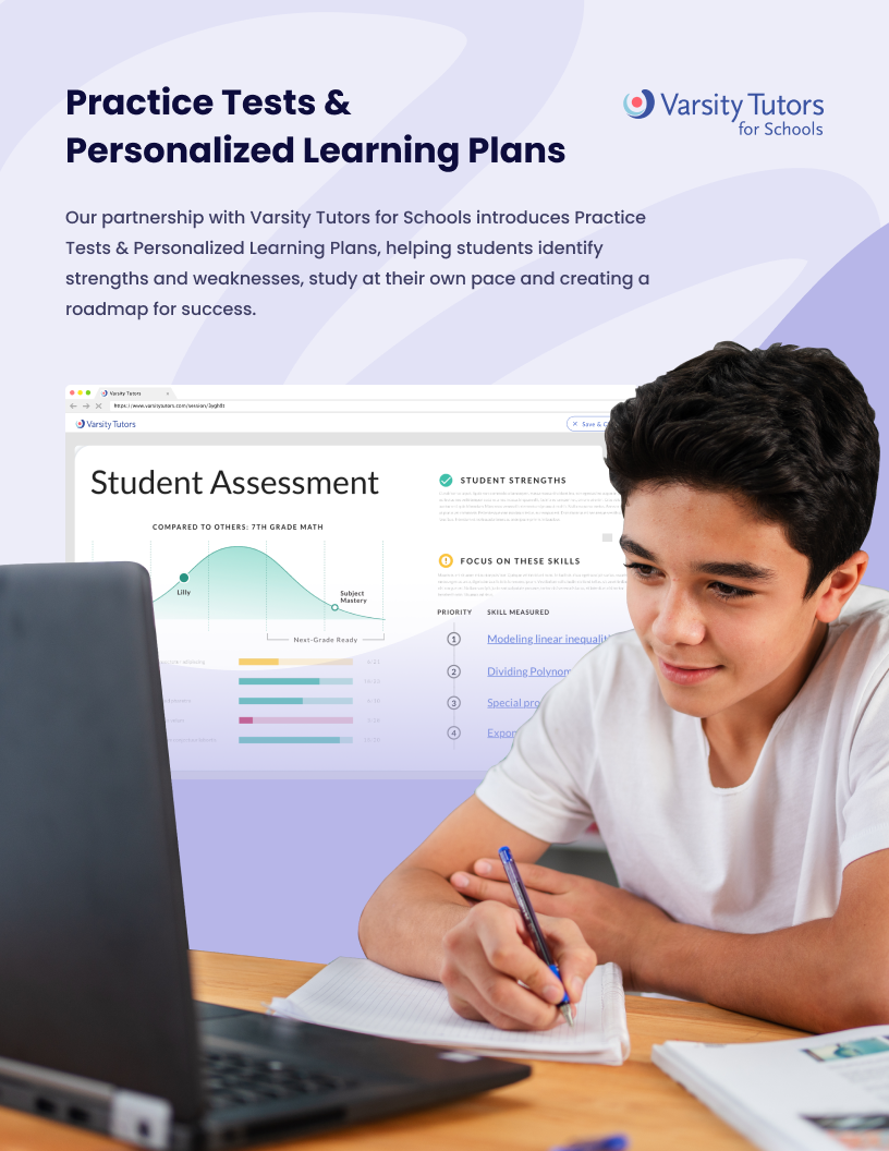 Practice Tests and Personalized Learning Plans Practice Tests and Personalized Learning Plans